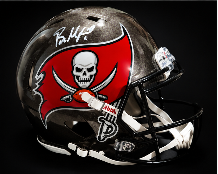 Baker Mayfield Signed Tampa Bay Buccaneers Authentic Full-Size Helmet | Beckett Witness Authenticated