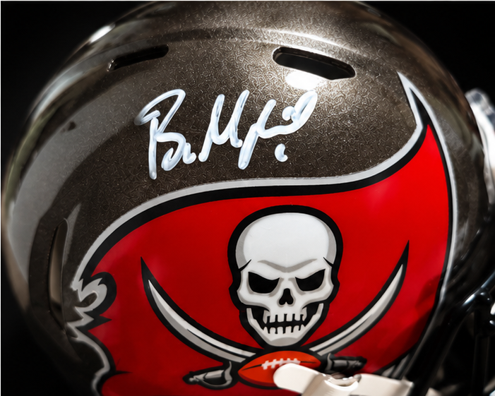 Baker Mayfield Signed Tampa Bay Buccaneers Authentic Full-Size Helmet | Beckett Witness Authenticated