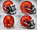 MONTEZ SWEAT AUTOGRAPHED CHICAGO BEARS AUTHENTIC ORANGE CHROME HELMET "MAKING QB'S SWEAT" • "THE TEZ EFFECT" AUTHENTICATED