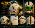 Jordan Love Signed Green Bay Packers Throwback Helmet #10 Inscription – Authenticated