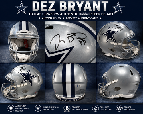 Dez Bryant Autographed Dallas Cowboys Authentic Helmet | Beckett Authenticated