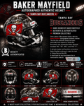 Baker Mayfield Signed Tampa Bay Buccaneers Authentic Full-Size Helmet | Beckett Witness Authenticated