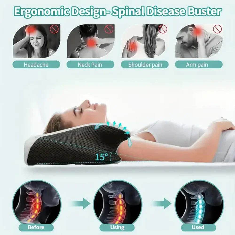 Butterfly Memory Foam Neck Pillow - Ergonomic Orthopedic Support
