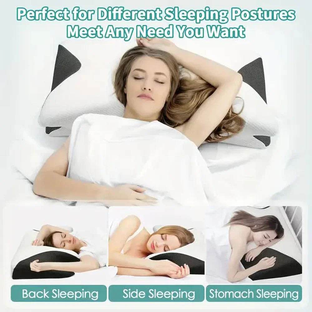 Butterfly Memory Foam Neck Pillow - Ergonomic Orthopedic Support